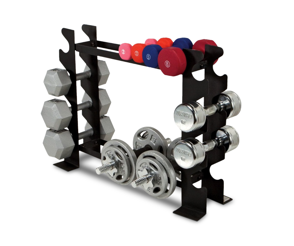 Marcy 8 Pair Dumbbell Rack Compact Free Weight