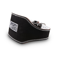 GoFit 15cm Padded Etched Leather Belt 